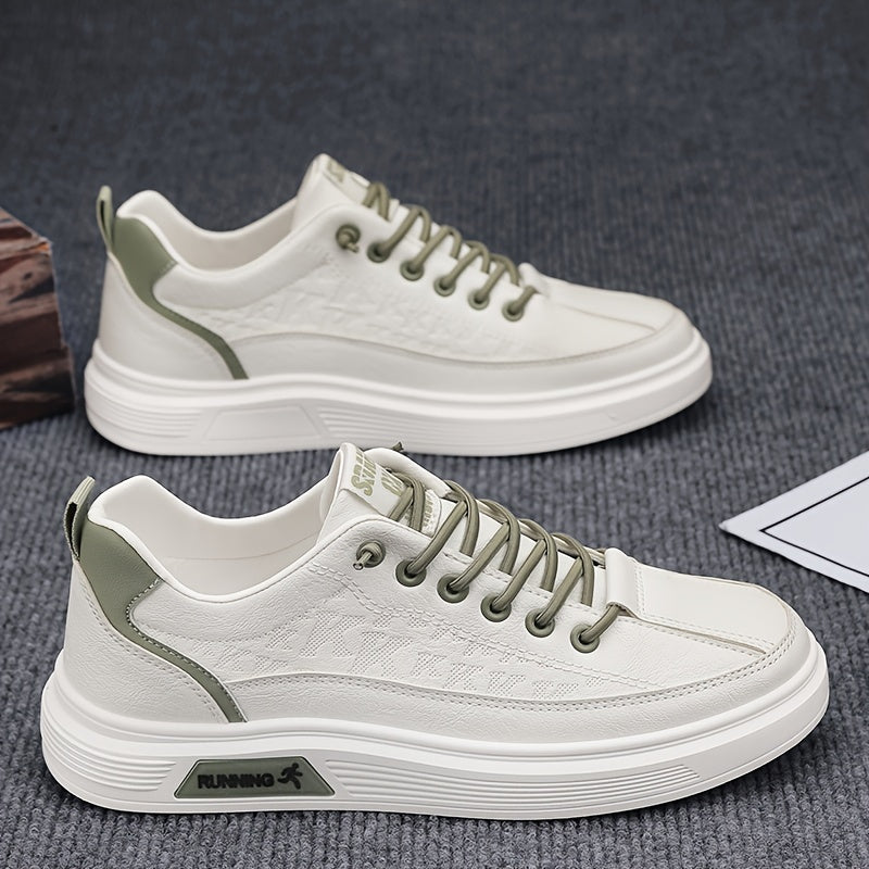 Herren-Turnschuhe | Minimalistisch & Bequem | Kunstleder & Gummisohle