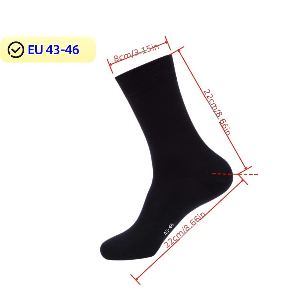 Herrenstrümpfe | Klassisches Design | Strapazierfähig & Bequem | Schwarze Baumwollmischung