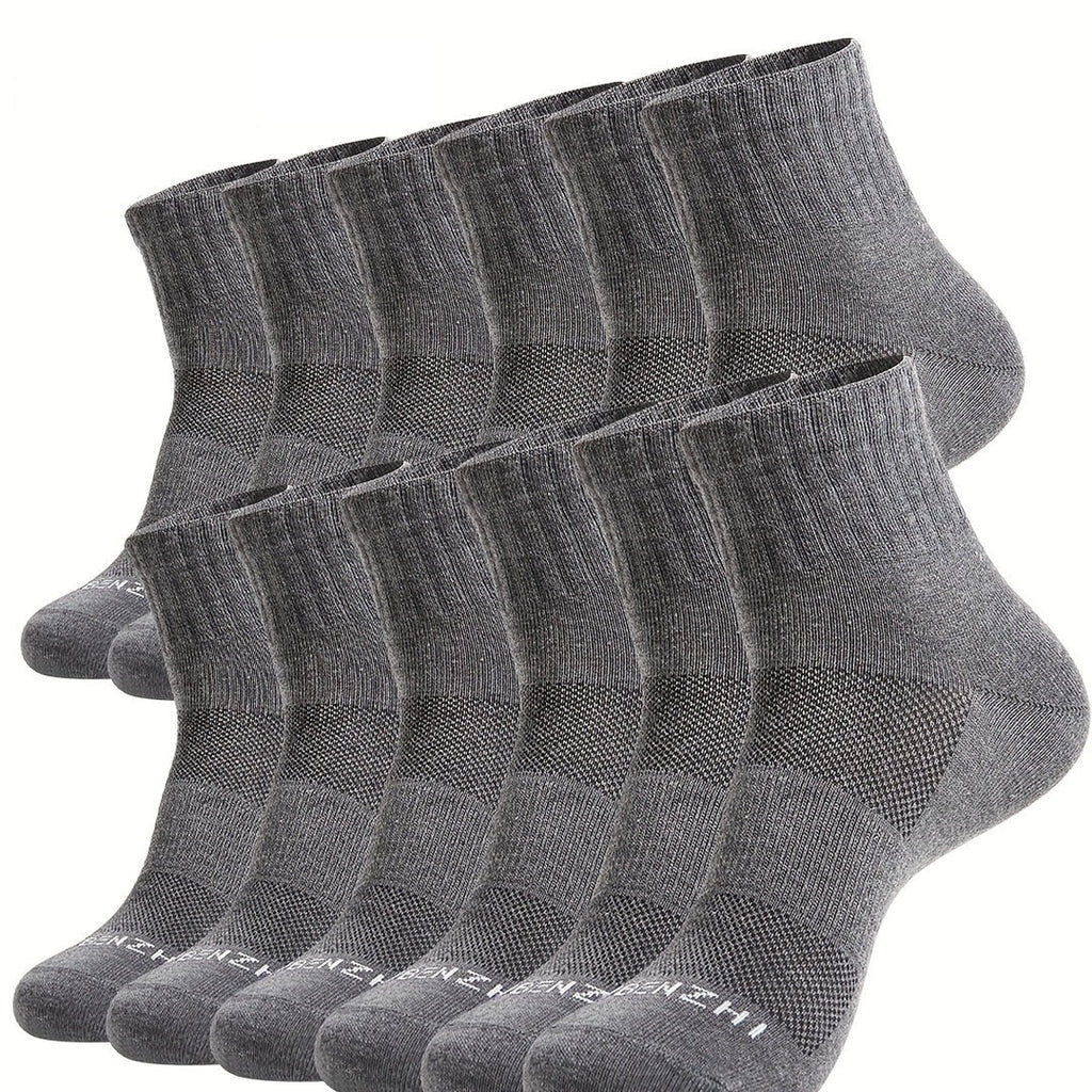 Herrensocken | Knöcheldesign | Atmungsaktives Mesh & geruchsabweisend | Sportliche Baumwollmischung