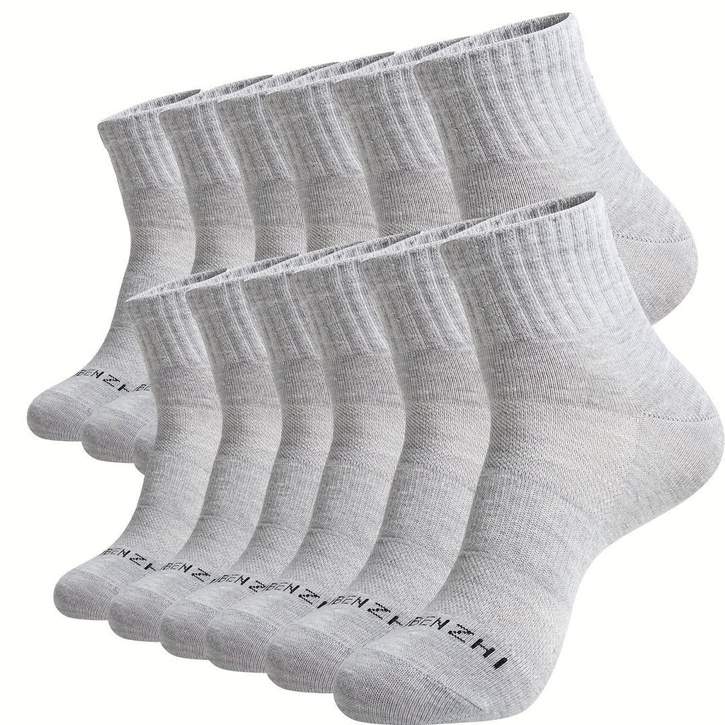 Herrensocken | Knöcheldesign | Atmungsaktives Mesh & geruchsabweisend | Sportliche Baumwollmischung
