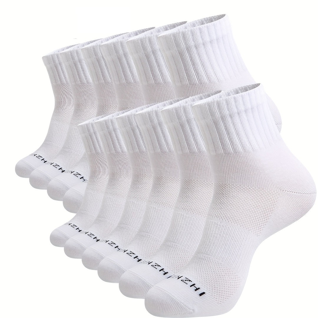 Herrensocken | Knöcheldesign | Atmungsaktives Mesh & geruchsabweisend | Sportliche Baumwollmischung