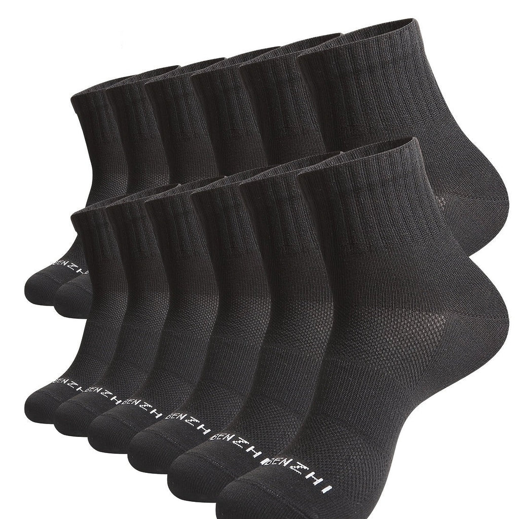 Herrensocken | Knöcheldesign | Atmungsaktives Mesh & geruchsabweisend | Sportliche Baumwollmischung