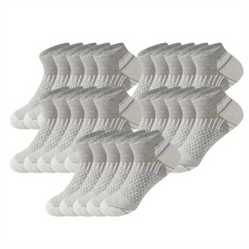 Herrensocken | Knöchelmodell | Feuchtigkeitsregulierung & Anti-Rutsch | Polyester Bundle