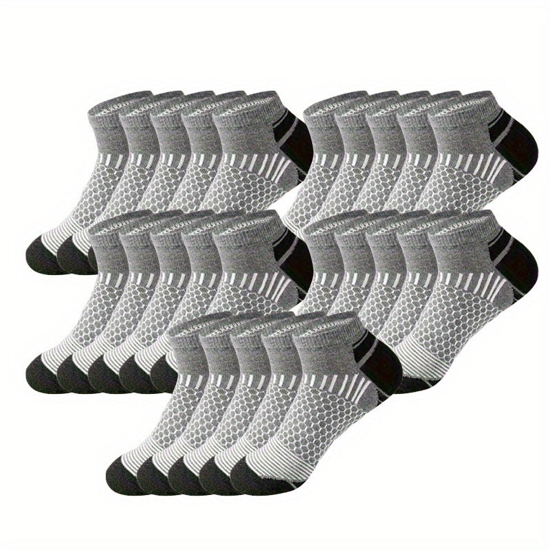 Herrensocken | Knöchelmodell | Feuchtigkeitsregulierung & Anti-Rutsch | Polyester Bundle