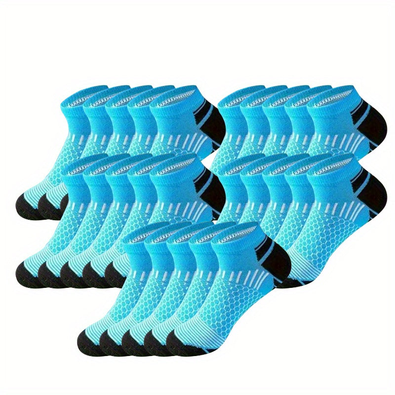 Herrensocken | Knöchelmodell | Feuchtigkeitsregulierung & Anti-Rutsch | Polyester Bundle