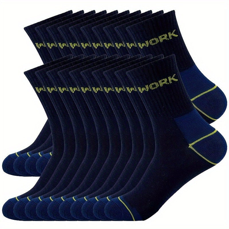 Herrensocken | Mittelwadenmodell | Atmungsaktiv & vielseitig | Festes Polyester