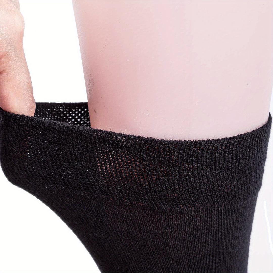 Herrensocken | Klassisch & leicht | Bequemes Crew-Modell | Polyester
