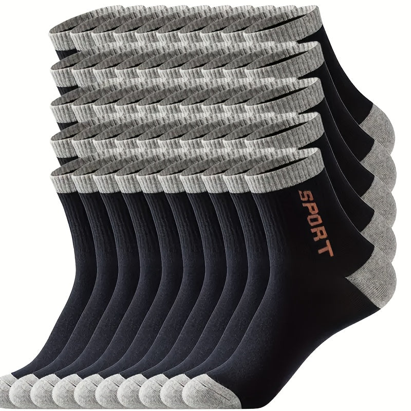 Herrensocken | Rundhalsausschnitt | feuchtigkeitsableitend & leicht | 100% Polyester