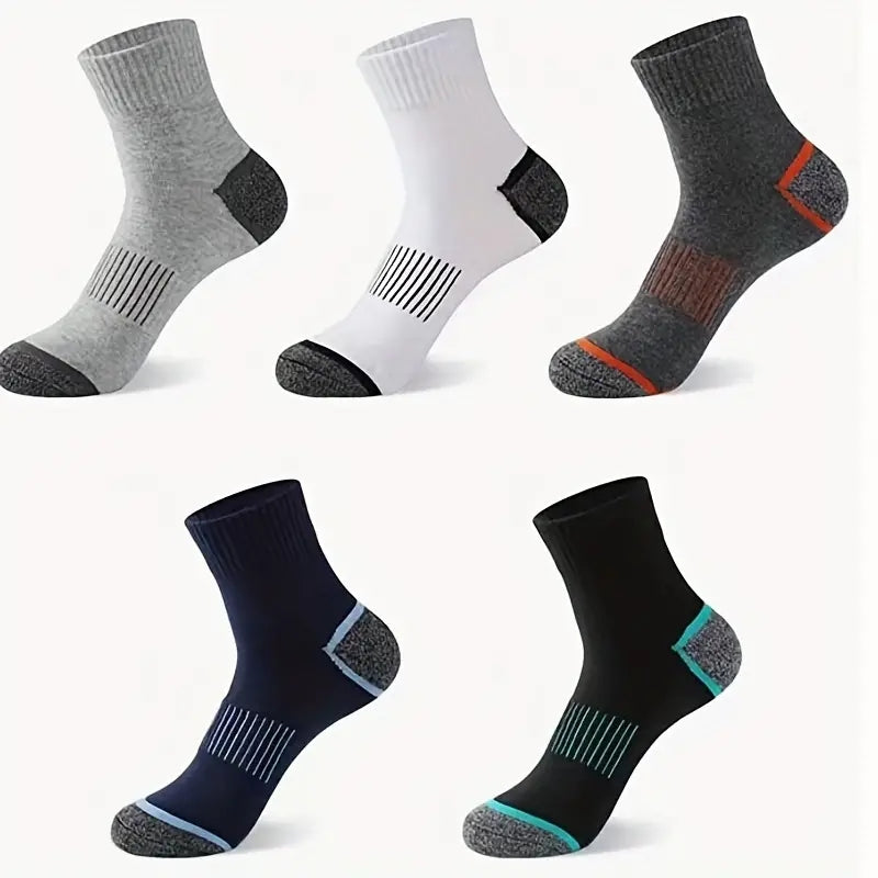 Herrensocken | Komfortabel & Atmungsaktiv | Vintage-Look | Für den täglichen Gebrauch | 5 Paare