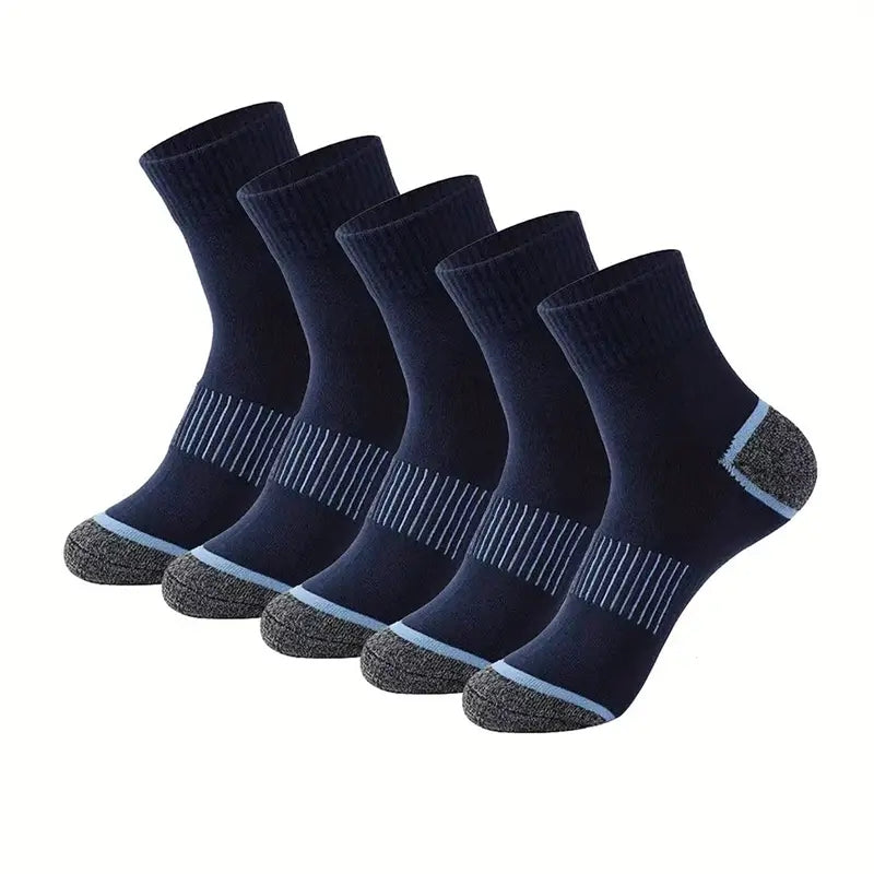 Herrensocken | Komfortabel & Atmungsaktiv | Vintage-Look | Für den täglichen Gebrauch | 5 Paare
