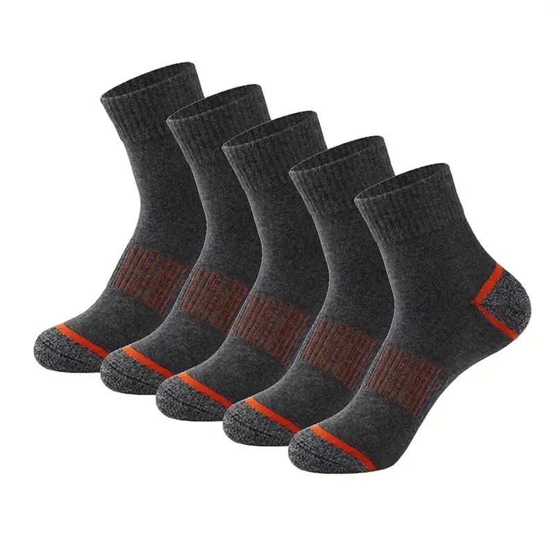 Herrensocken | Komfortabel & Atmungsaktiv | Vintage-Look | Für den täglichen Gebrauch | 5 Paare