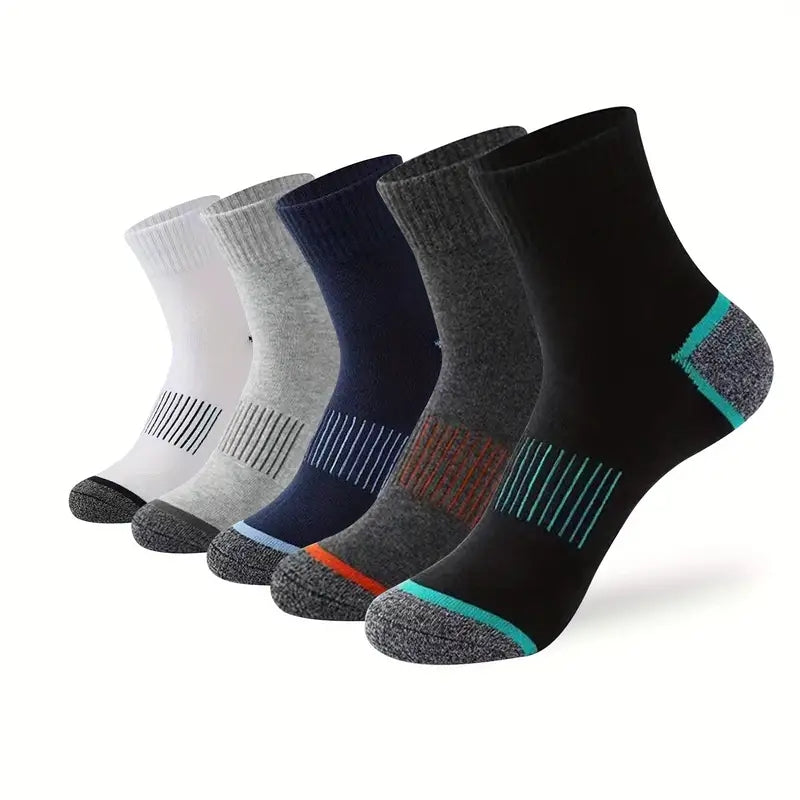 Herrensocken | Komfortabel & Atmungsaktiv | Vintage-Look | Für den täglichen Gebrauch | 5 Paare
