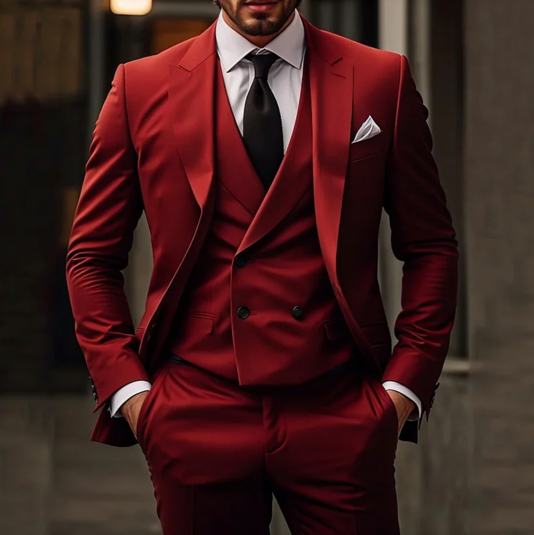 Herren 3-tlg. Set | Elegant & Zeitlos | Hochwertiger Komfort