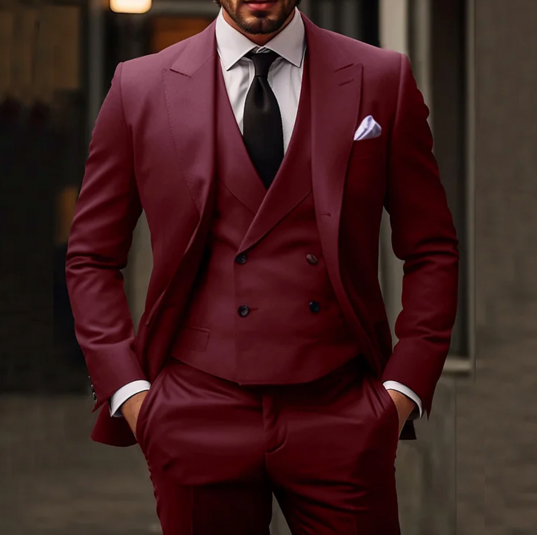 Herren 3-tlg. Set | Elegant & Zeitlos | Hochwertiger Komfort