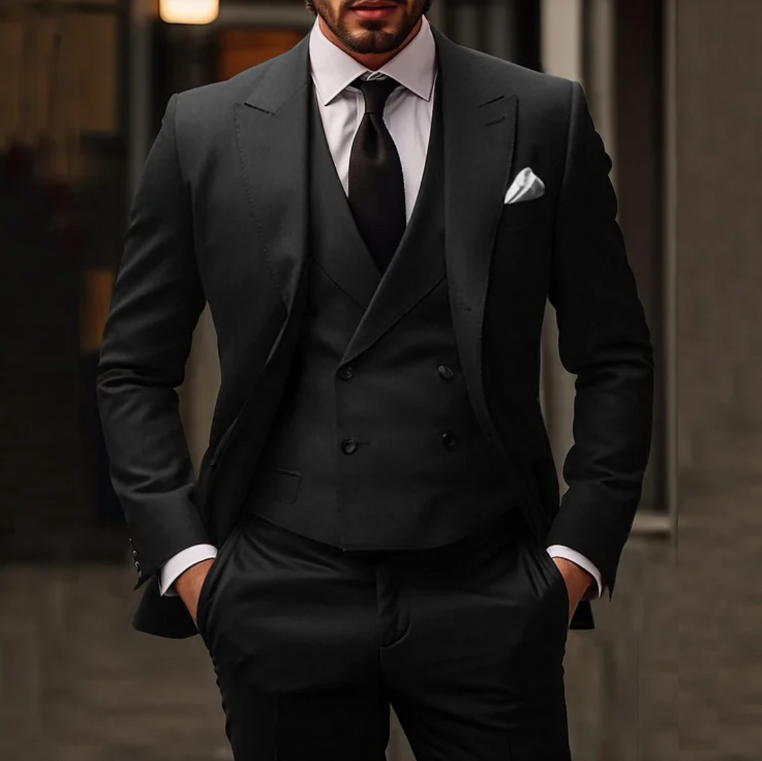 Herren 3-tlg. Set | Elegant & Zeitlos | Hochwertiger Komfort