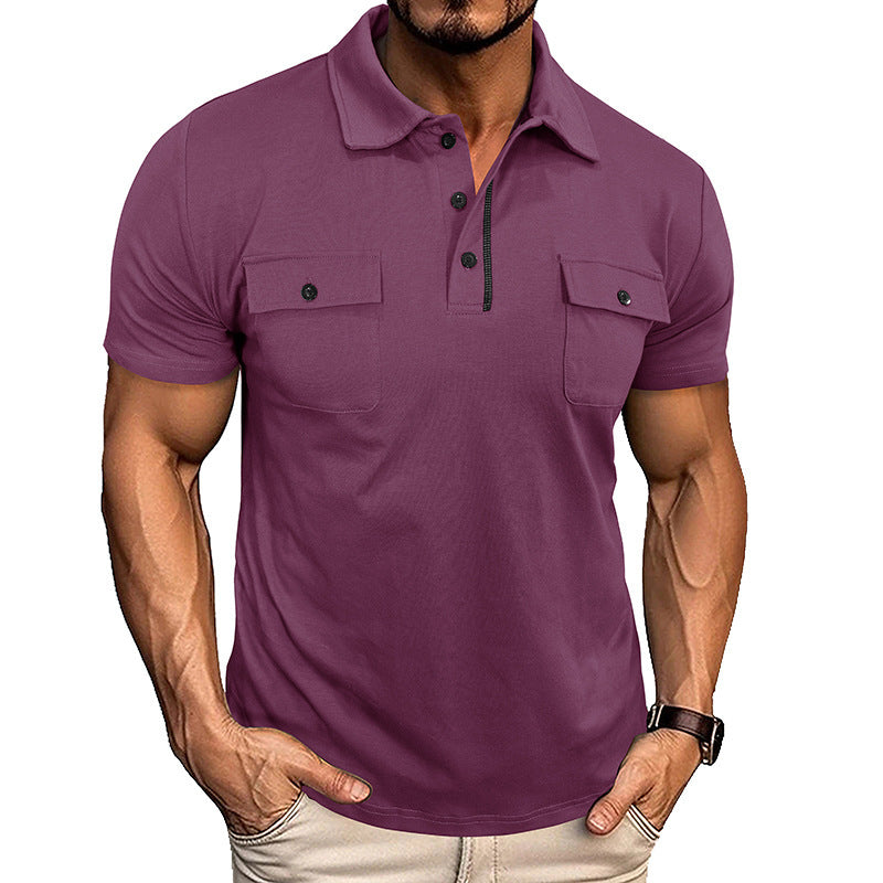 Herren-Polohemd | Button-down & Reverskragen | Mit Brusttasche | Leicht & Stylisch