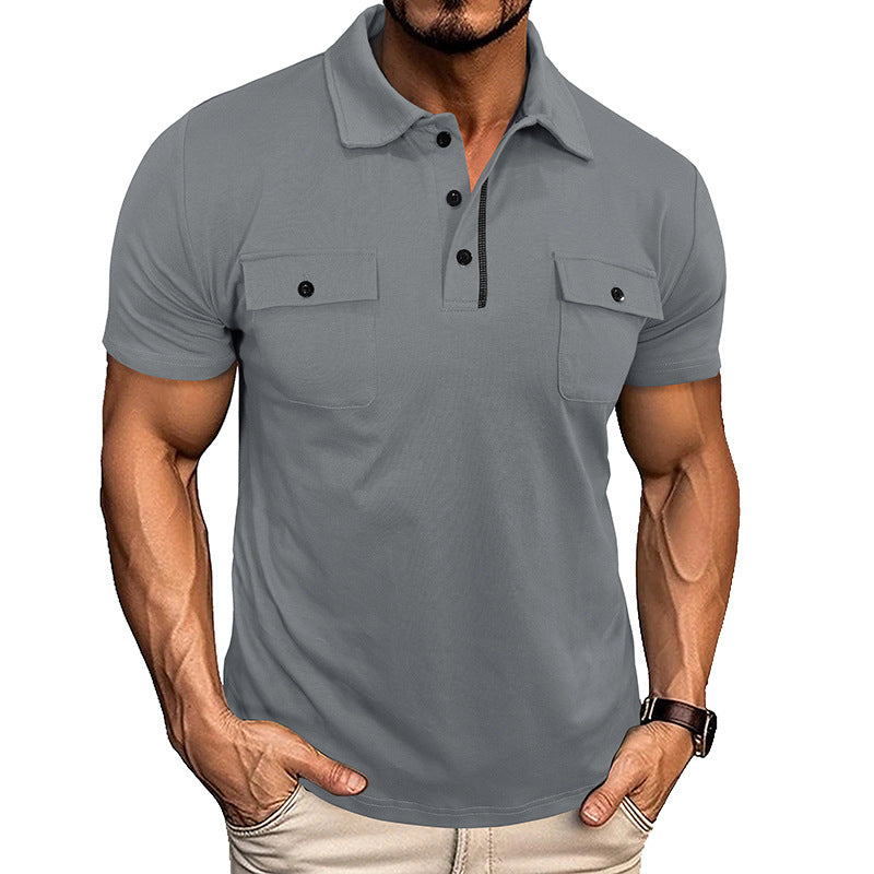Herren-Polohemd | Button-down & Reverskragen | Mit Brusttasche | Leicht & Stylisch
