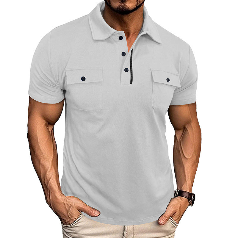 Herren-Polohemd | Button-down & Reverskragen | Mit Brusttasche | Leicht & Stylisch