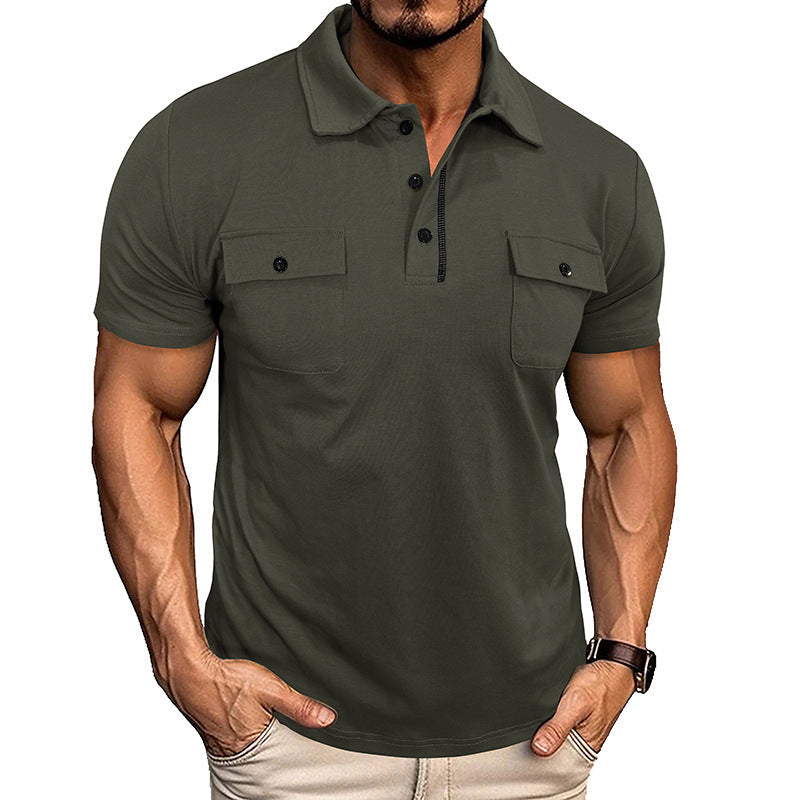 Herren-Polohemd | Button-down & Reverskragen | Mit Brusttasche | Leicht & Stylisch