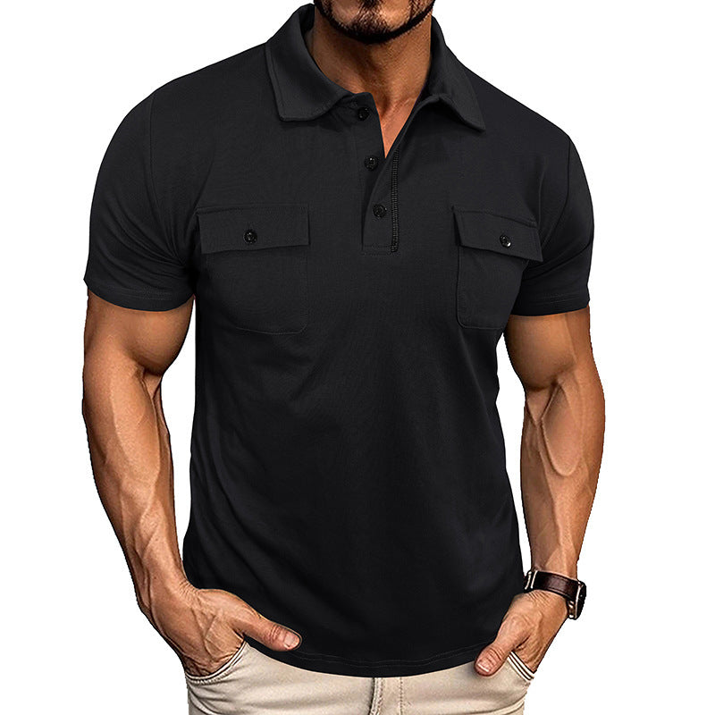 Herren-Polohemd | Button-down & Reverskragen | Mit Brusttasche | Leicht & Stylisch