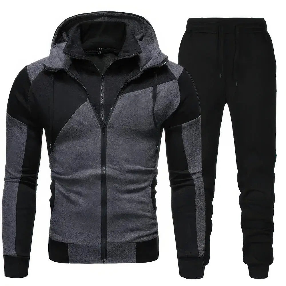 Herren-Trainingsanzug | Kapuzenpulli & Sweatpants | Sportlich & bequem | 2-teilig
