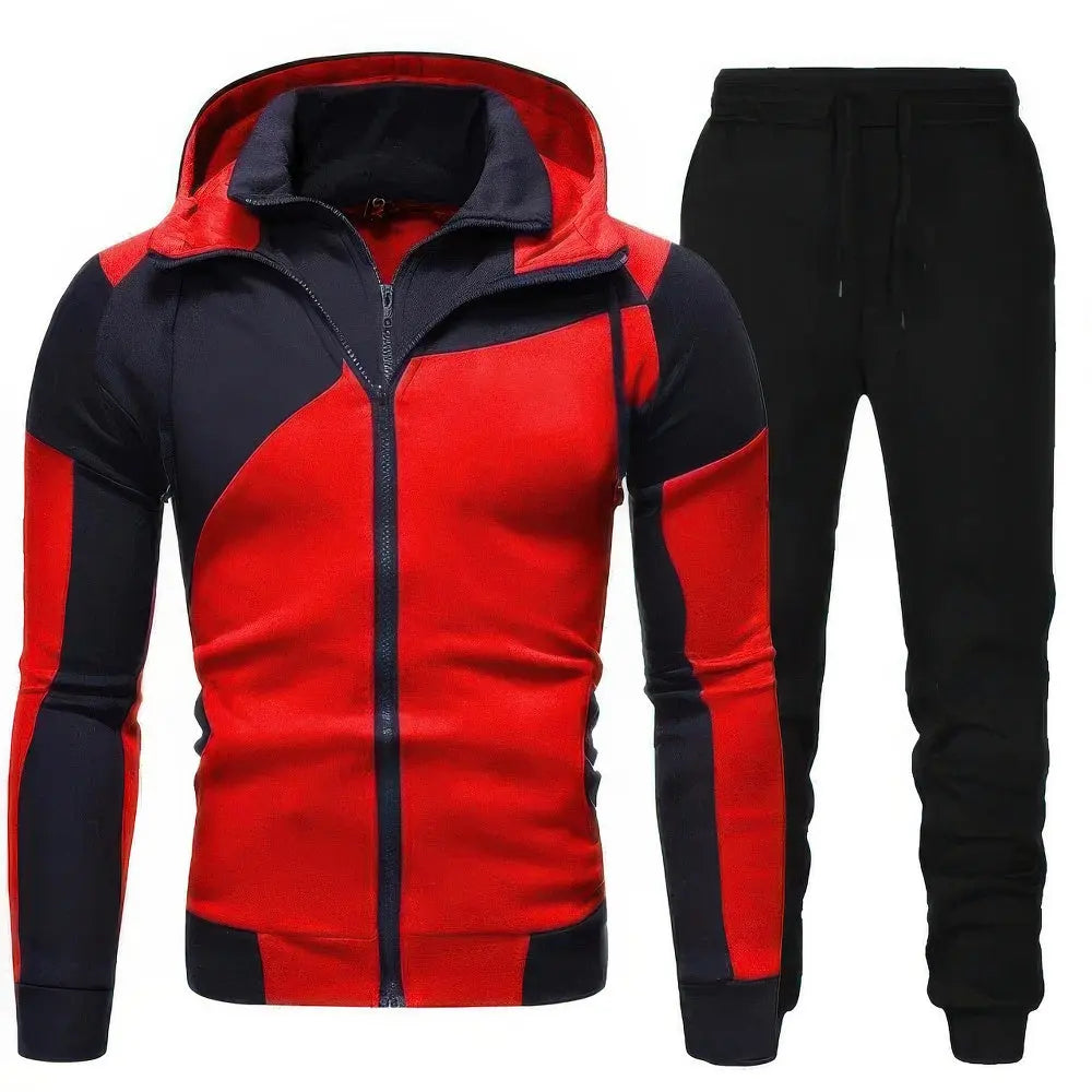 Herren-Trainingsanzug | Kapuzenpulli & Sweatpants | Sportlich & bequem | 2-teilig