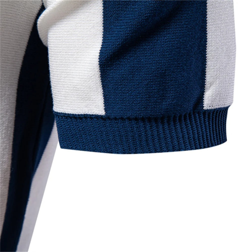 Herren-Poloshirt | Klassisches Modell | Einzigartiges Streifendesign | Lässig & Stylisch
