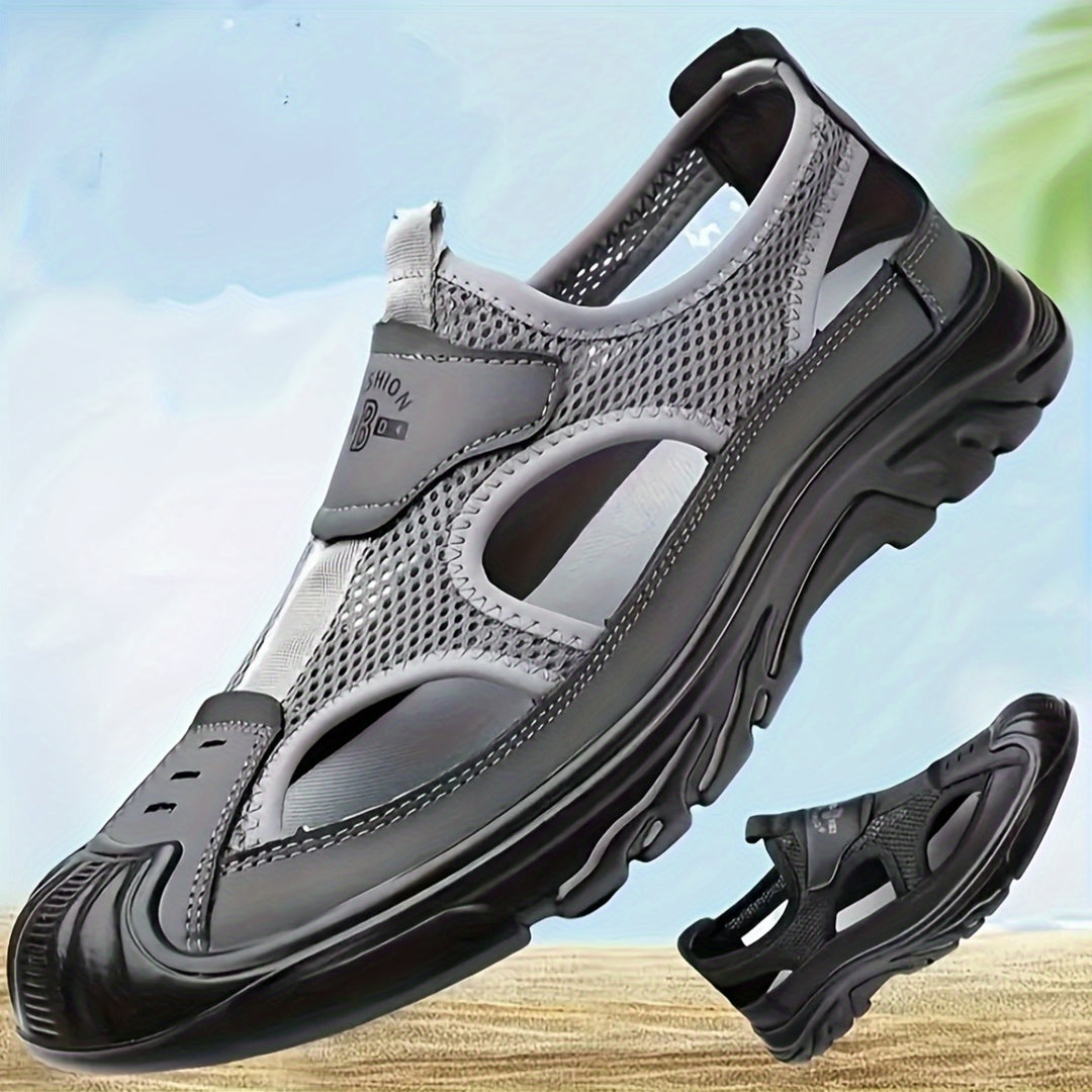 Herren-Sport-Sandalen | Atmungsaktiv & Leichtgewichtig | Rutschfest & Langlebig | Einfarbig