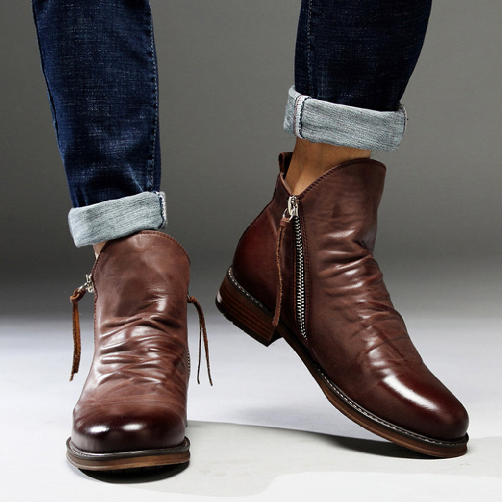 Elegante Chelsea-Boots aus Leder für Herren mit zeitlosem Design und klassischem Charme | Valentine