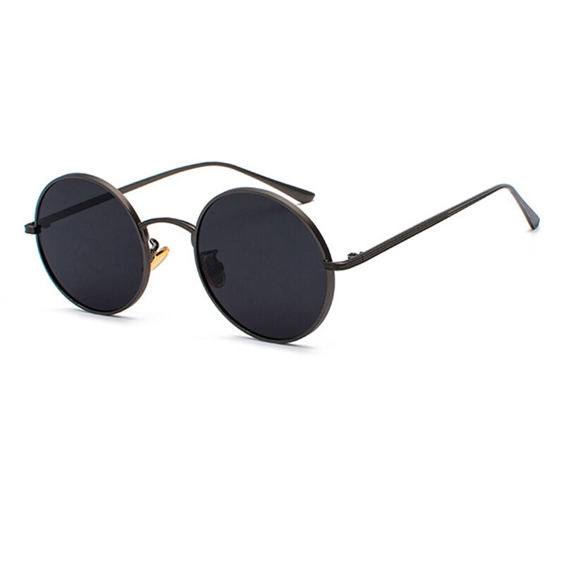 Sonnenbrille Herren | Runder Metallrahmen | Vintage Retro Look | Klassisches Design