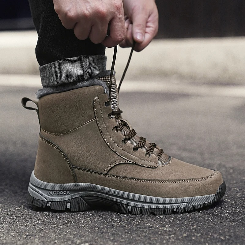 Wasserdichte Winterstiefel für Männer mit Fleecefutter und rutschfester Sohle für ultimative Wärme und Komfort | Olaf