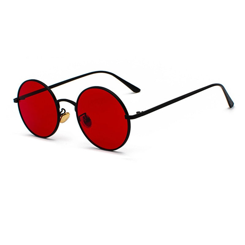 Sonnenbrille Herren | Runder Metallrahmen | Vintage Retro Look | Klassisches Design
