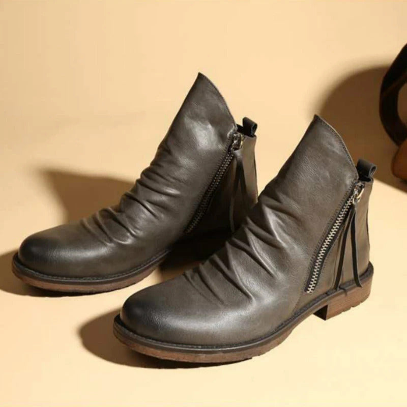 Elegante Chelsea-Boots aus Leder für Herren mit zeitlosem Design und klassischem Charme | Valentine