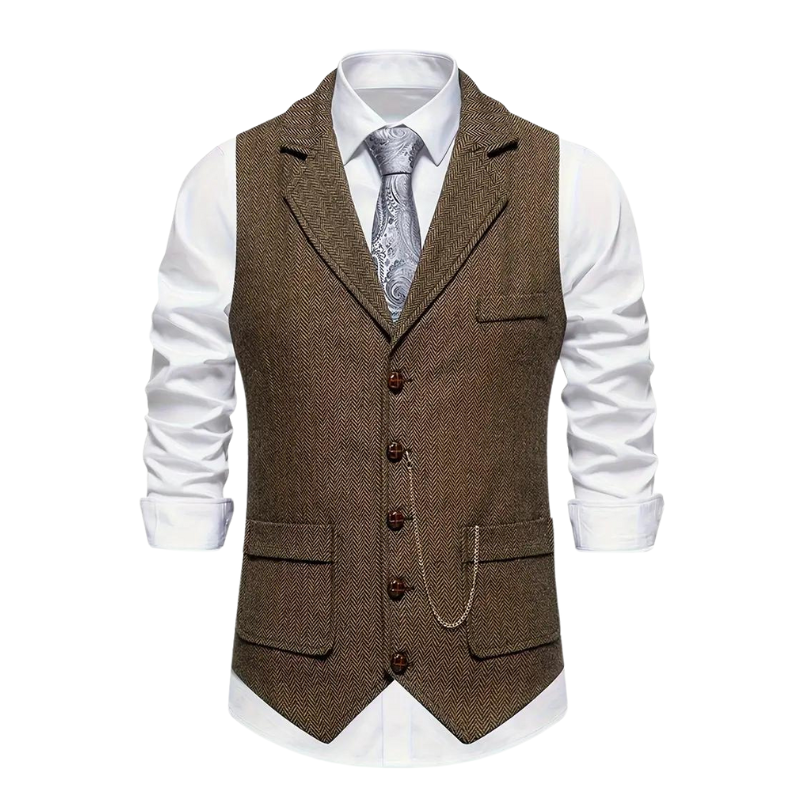 Elegante Vintage-Herrenstrickjacke mit klassischem Charme und zeitloser Raffinesse | Morris
