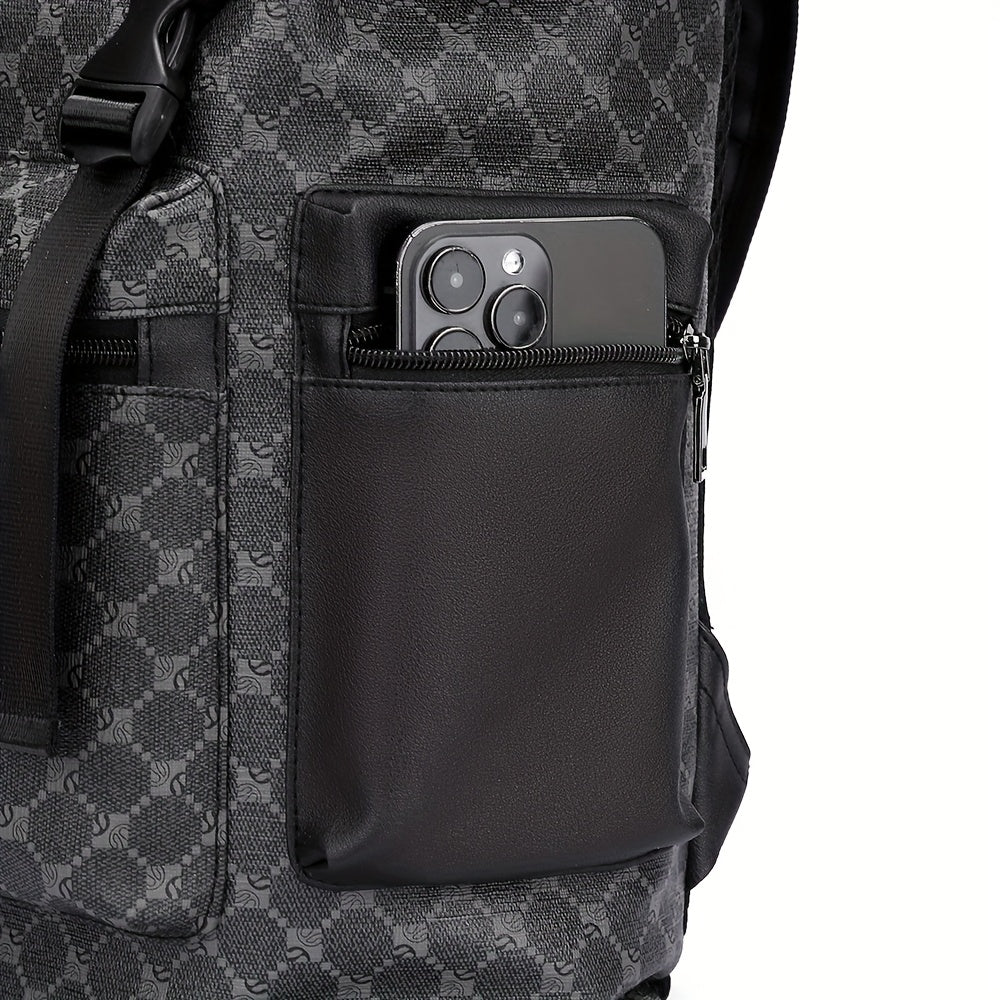 Herrenrucksack | Anti-Diebstahl & Trendy Print | Unisex Brust- & Outdoor-Tasche