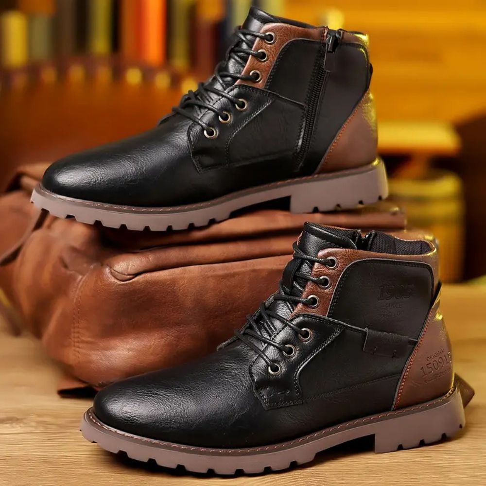 Strapazierfähige Herren-Schnürschuhe aus Leder mit hohem Komfort und zeitloser Eleganz | Daniel