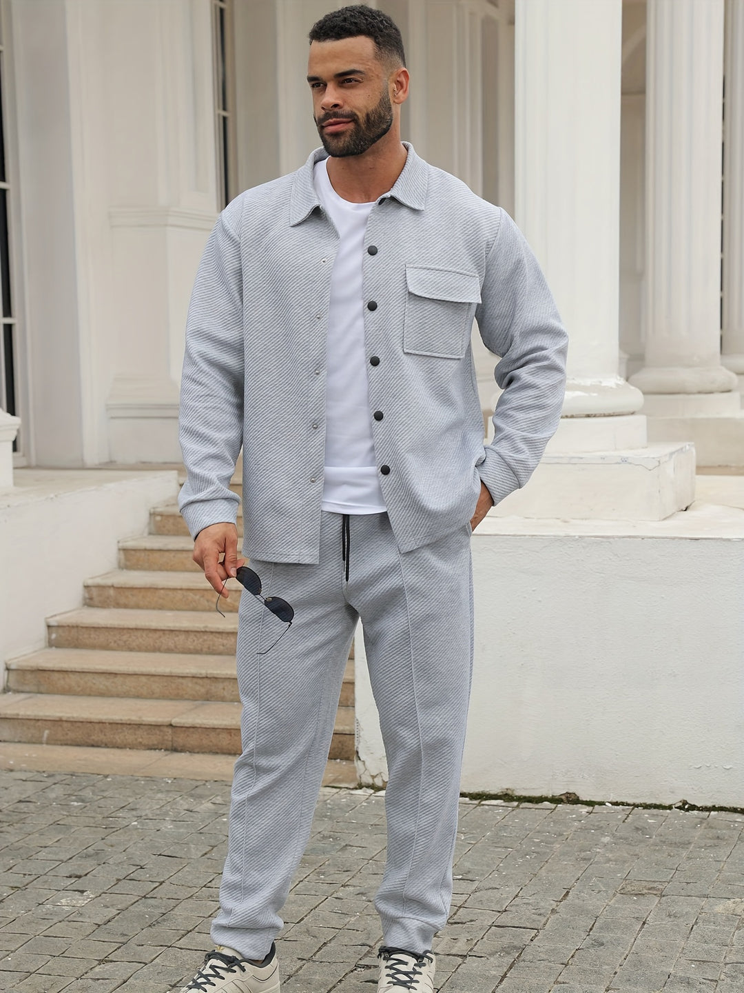 Shirt & Jogger Set | Geschmeidig & Gemütlich | Zeitloses und vielseitiges Design