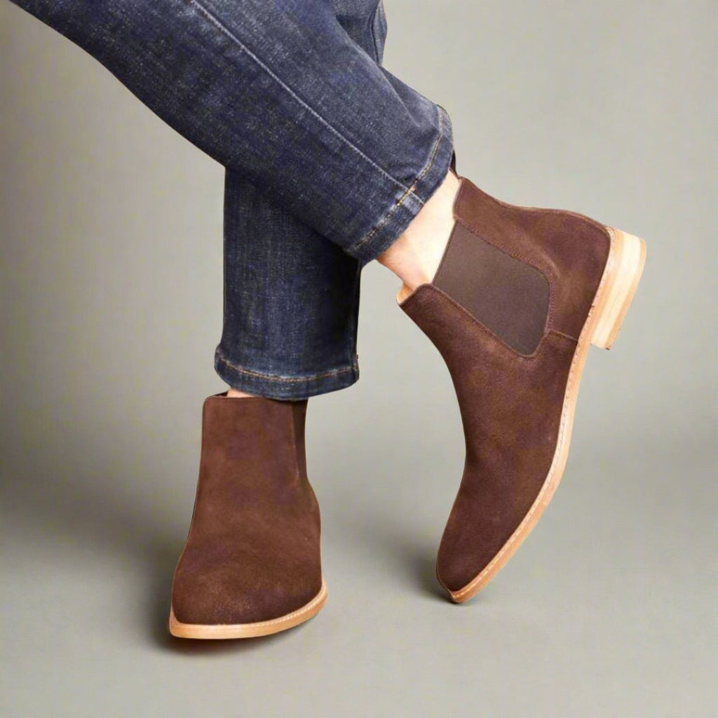 Stilvolle Herren Chelsea Boots aus Wildleder mit zeitloser Eleganz und Komfort | Sven
