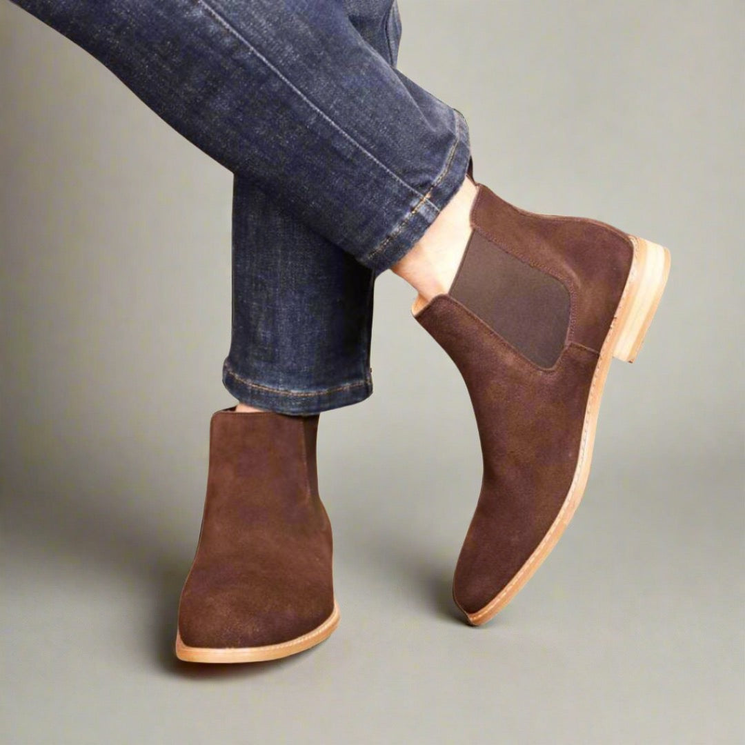 Stilvolle Herren Chelsea Boots aus Wildleder mit zeitloser Eleganz und Komfort | Sven
