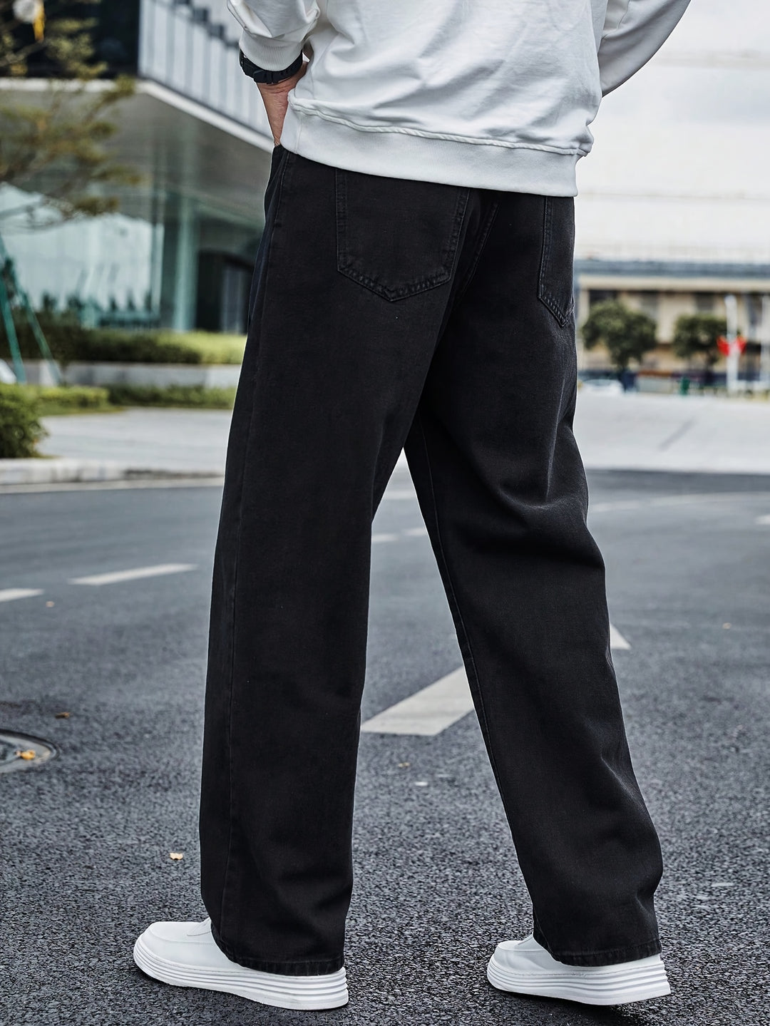 Stylische Retro-Hose mit geradem Bein für Männer mit trendigem Design | Jack
