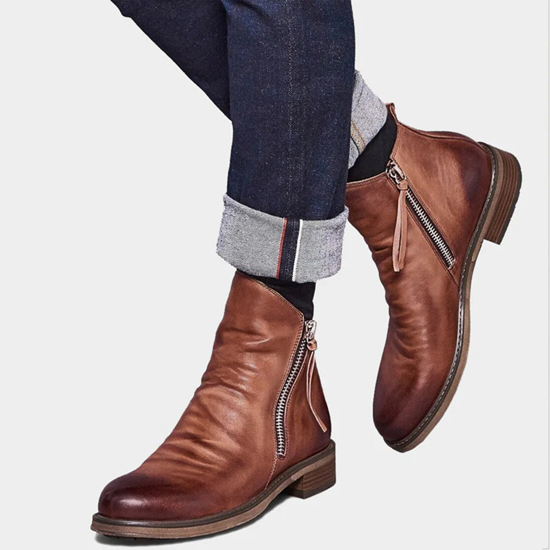 Elegante Chelsea-Boots aus Leder für Herren mit zeitlosem Design und klassischem Charme | Valentine