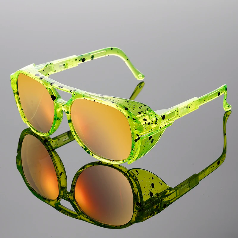 Herren-Sonnenbrille | Polarisiert UV400 | Sport & täglicher Gebrauch | Leichter schwarzer Rahmen
