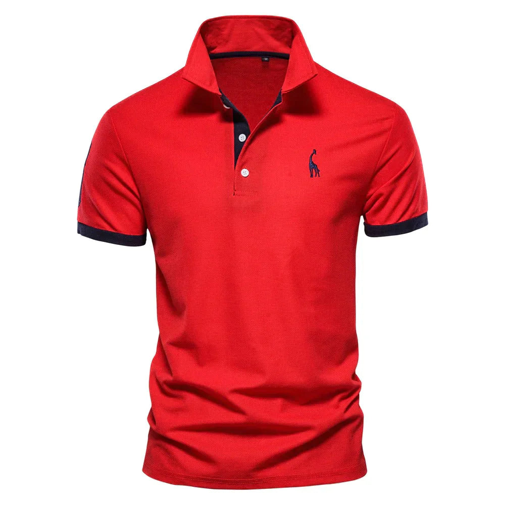 Herren Polo T-Shirt | Kurze Ärmel & Kragen | Lässiges Sommer-Polo | Baumwolle & Polyester