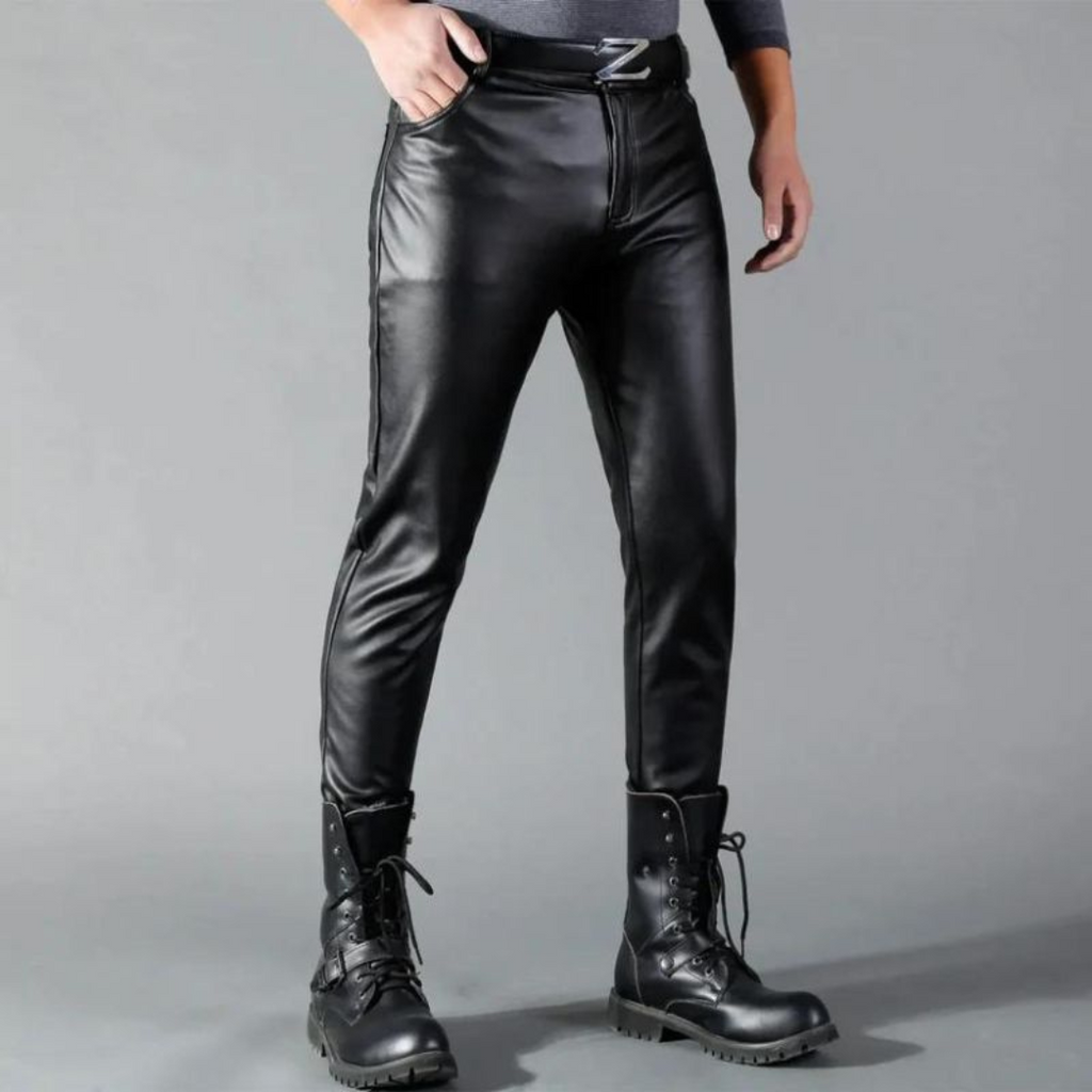 Premium Stretch-Lederhose für Herren mit vielseitigem Komfort und zeitlosem Design | Hidde