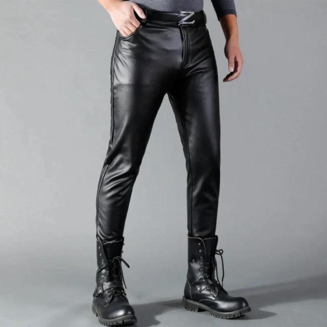 Premium Stretch-Lederhose für Herren mit vielseitigem Komfort und zeitlosem Design | Hidde