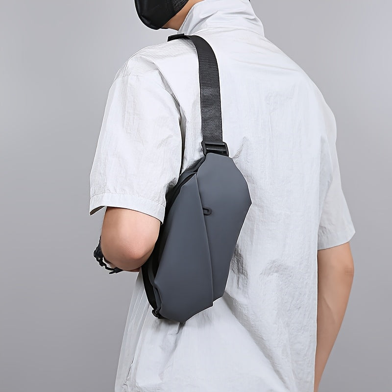 Herren-Umhängetasche | PU-Leder-Brusttasche für Outdoor- und Geschäftszwecke | lässig und langlebig