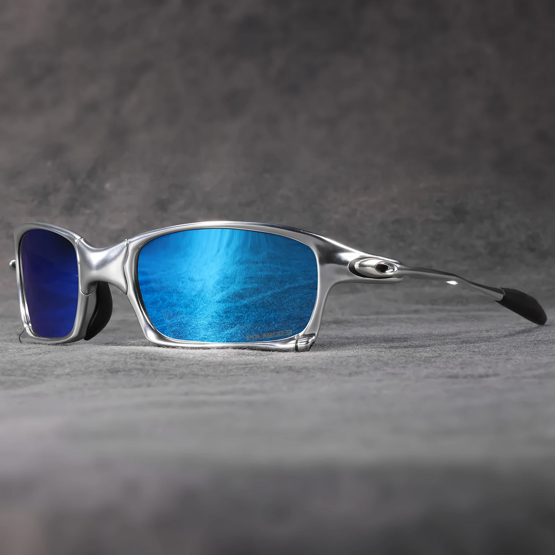 Herren-Sonnenbrille | Sportliches Design | Polarisierte Gläser | 100% UV-Schutz | Metallrahmen 30g