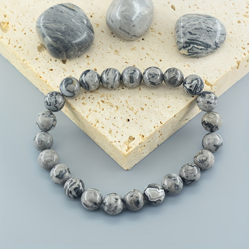 Herrenarmband | Naturschiefer | Boho Style & Resistent gegen Verblassen | Naturstein
