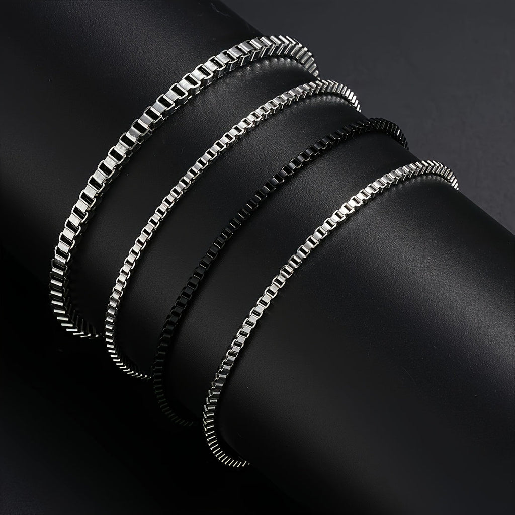 Herrenarmband-Set | 4-teilig aus Edelstahl | Vintage & Tough