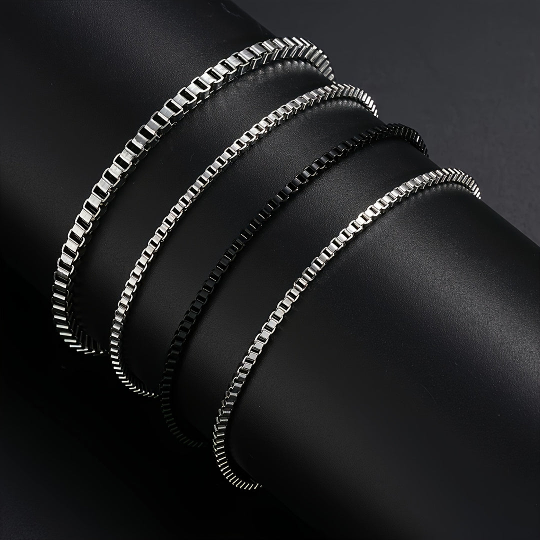 Herrenarmband-Set | 4-teilig aus Edelstahl | Vintage & Tough